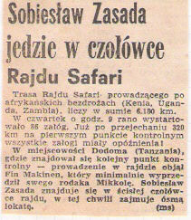 20 Rajd Safari (EAK). 3 eliminacja. 30.03.-3.04.1972r.