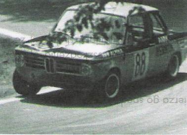 Zdenĕk Halada na samochodzie BMW 2002 Ti Alpina.