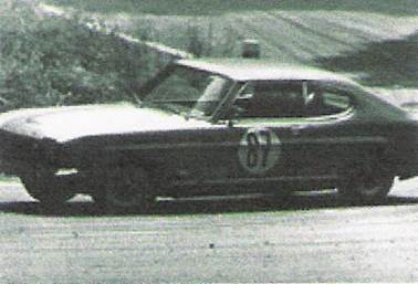 Zdenĕk Chlup na samochodzie Ford Capri GTX.