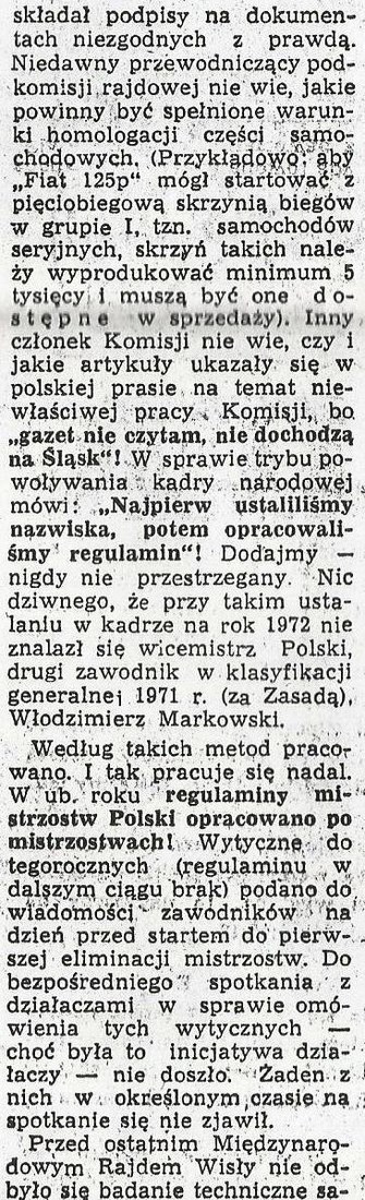 Rajdowe Mistrzostwa Polski 1973r