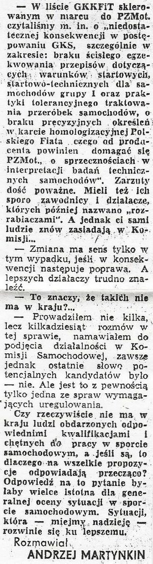 Rajdowe Mistrzostwa Polski 1973r.