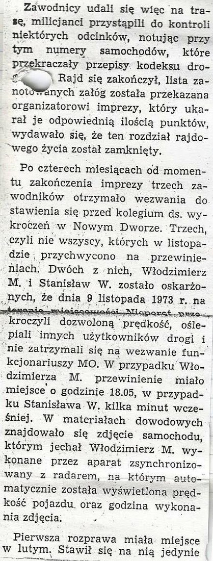 Rajdowe Mistrzostwa Polski 1973r