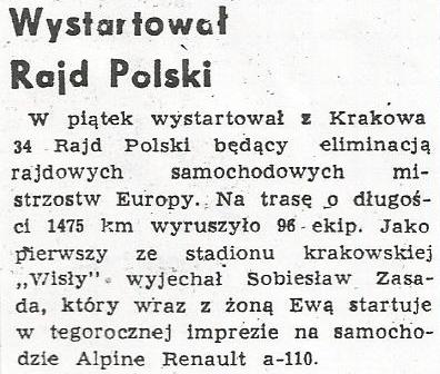 Rajd Polski 1974r