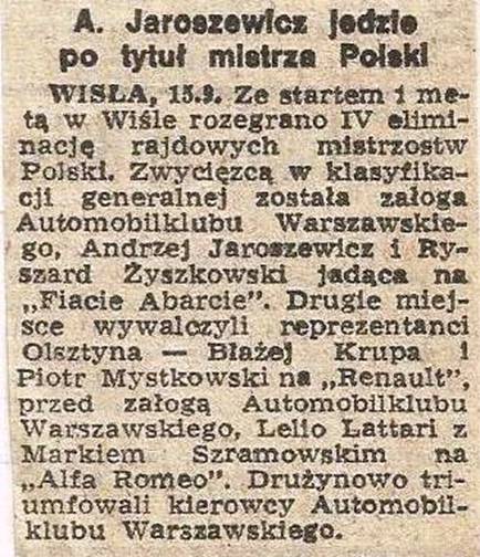25 Rajd Wisły - 1975r