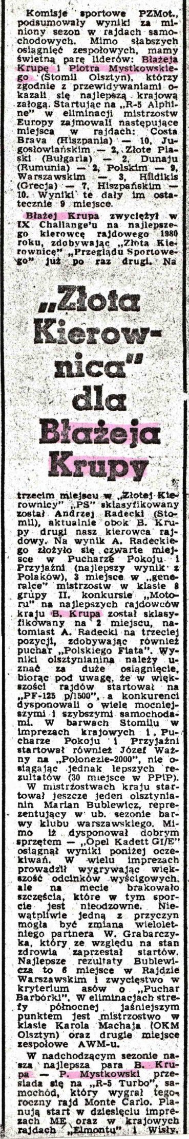 Podsumowanie RSMP - 1979r