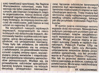 Podsumowanie sezonu.