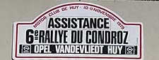 6 Rallye du Condroz.  10-11.11.1979r.