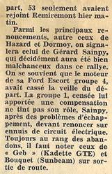 Rallye de Lorraine. 7 eliminacja.  19-20.05.1979r.