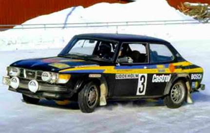 Stig Blomqvist i Björn Cederberg – Saab 99 Turbo.