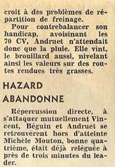 25 Rallye de Lorraine (F). 21 eliminacja (2).  19-20.05.1979r.