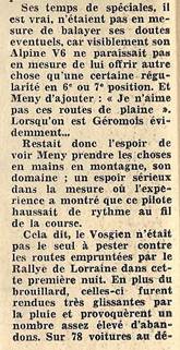 25 Rallye de Lorraine (F). 21 eliminacja (2).  19-20.05.1979r.