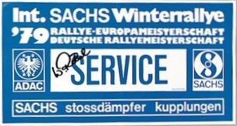 Sachs Winter Rallye (D). 6 eliminacja (3).  23-25.02.1979r.