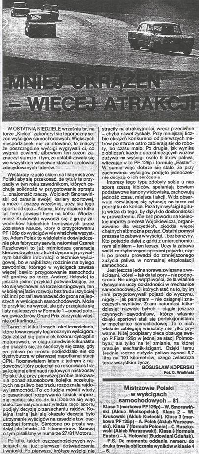 Kielce - 5 elim.WSMP 1981r