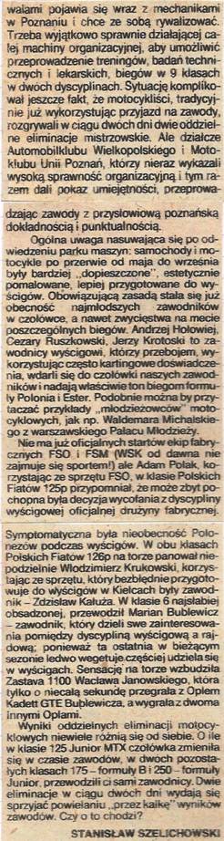 Poznań - 2 eliminacja WSMP 1982r