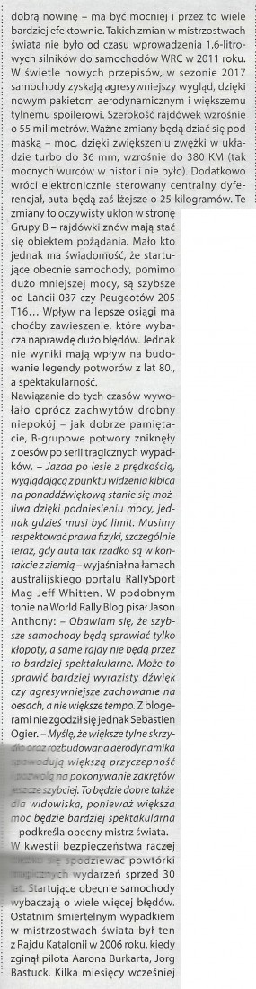 Zmiany w WRC