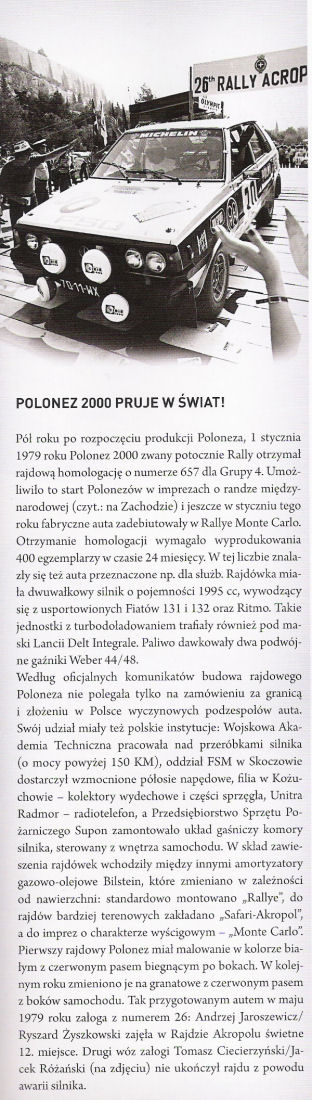 Historia startów Poloneza
