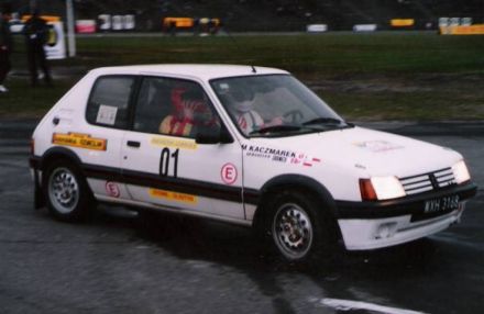 Sebastian Granica i Marek Kaczmarek - Peugeot 205 GTi.