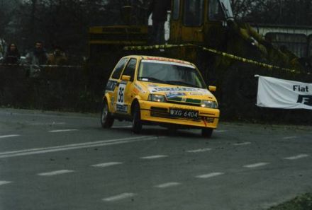 Grzegorz Baran i Marek Kaczmarek - Fiat Cinquecento Sporting.