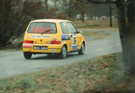 Grzegorz Baran i Marek Kaczmarek - Fiat Cinquecento Sporting.