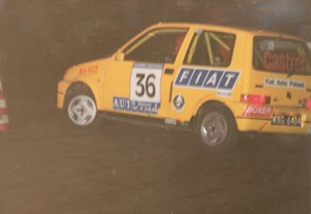 Grzegorz Baran i Marek Kaczmarek - Fiat Cinquecento Sporting.