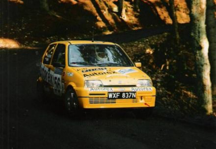 Jacek Sikora i Marek Kaczmarek - Fiat Cinquecento Sporting.