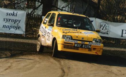 Jacek Sikora i Marek Kaczmarek - Fiat Cinquecento Sporting.