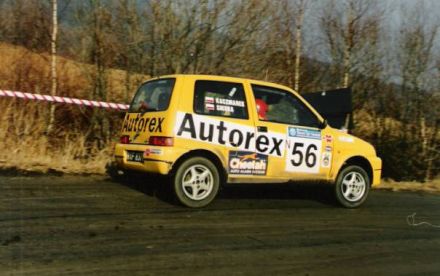 Jacek Sikora i Marek Kaczmarek - Fiat Cinquecento Sporting.