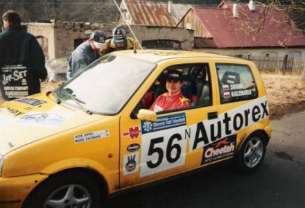 Jacek Sikora i Marek Kaczmarek - Fiat Cinquecento Sporting.