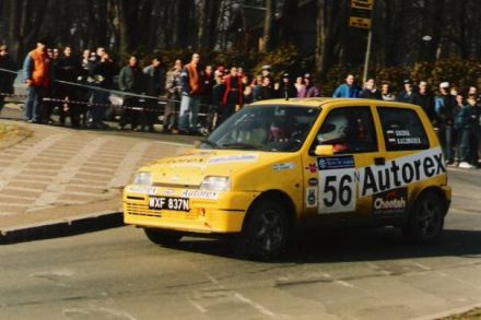 Jacek Sikora i Marek Kaczmarek - Fiat Cinquecento Sporting.