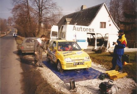Jacek Sikora i Marek Kaczmarek - Fiat Cinquecento Sporting.