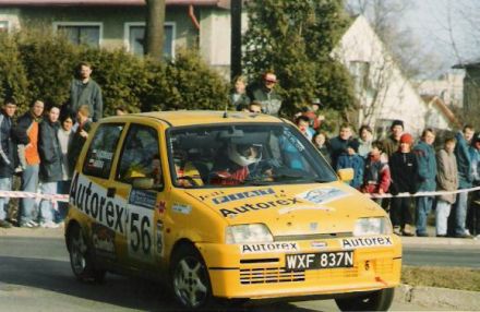 Jacek Sikora i Marek Kaczmarek - Fiat Cinquecento Sporting.
