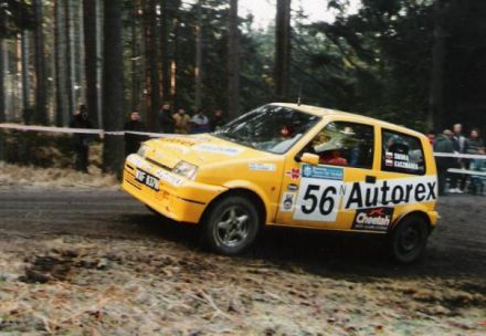Jacek Sikora i Marek Kaczmarek - Fiat Cinquecento Sporting.