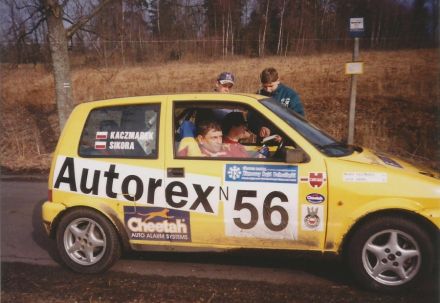 Jacek Sikora i Marek Kaczmarek - Fiat Cinquecento Sporting.