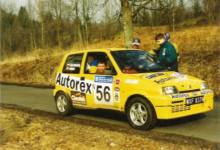 Jacek Sikora i Marek Kaczmarek - Fiat Cinquecento Sporting.