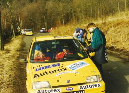 Jacek Sikora i Marek Kaczmarek - Fiat Cinquecento Sporting.