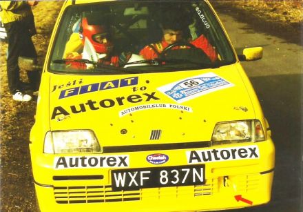 Jacek Sikora i Marek Kaczmarek - Fiat Cinquecento Sporting.