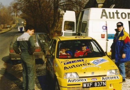 Jacek Sikora i Marek Kaczmarek - Fiat Cinquecento Sporting.