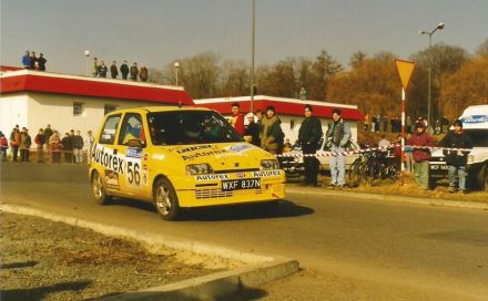 Jacek Sikora i Marek Kaczmarek - Fiat Cinquecento Sporting.