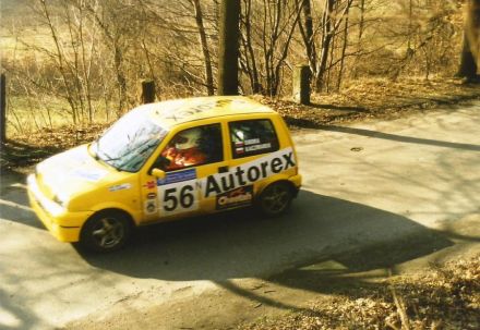 Jacek Sikora i Marek Kaczmarek - Fiat Cinquecento Sporting.