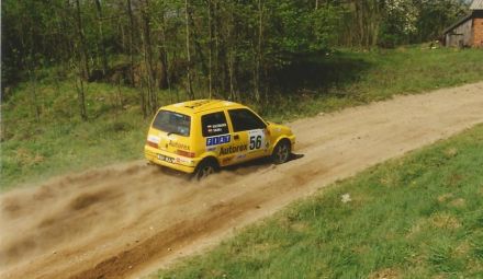 Jacek Sikora i Marek Kaczmarek - Fiat Cinquecento Sporting.