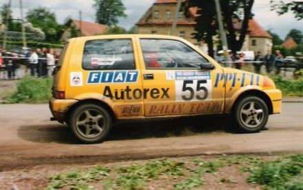 Jacek Sikora i Marek Kaczmarek - Fiat Cinquecento Sporting.