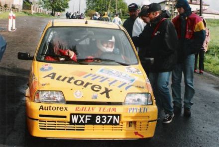 Jacek Sikora i Marek Kaczmarek - Fiat Cinquecento Sporting.