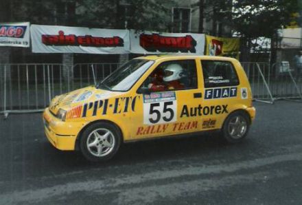 Jacek Sikora i Marek Kaczmarek - Fiat Cinquecento Sporting.