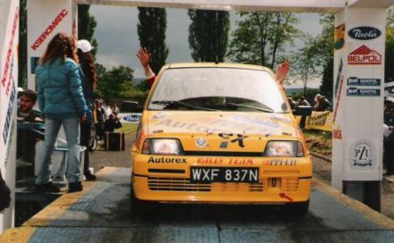 Jacek Sikora i Marek Kaczmarek - Fiat Cinquecento Sporting.