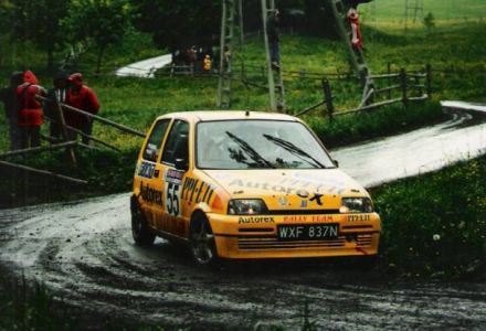 Jacek Sikora i Marek Kaczmarek - Fiat Cinquecento Sporting.