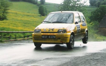 Jacek Sikora i Marek Kaczmarek - Fiat Cinquecento Sporting.