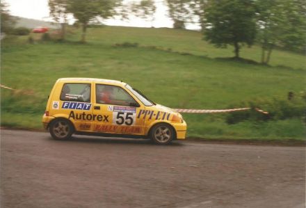 Jacek Sikora i Marek Kaczmarek - Fiat Cinquecento Sporting.