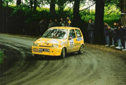 Jacek Sikora i Marek Kaczmarek - Fiat Cinquecento Sporting.