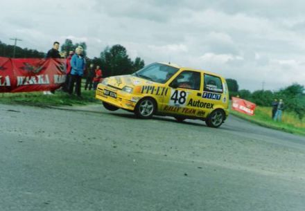 Jacek Sikora i Marek Kaczmarek - Fiat Cinquecento Sporting.