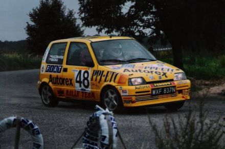 Jacek Sikora i Marek Kaczmarek - Fiat Cinquecento Sporting.